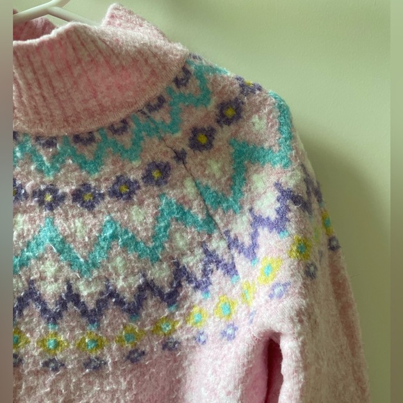 Crewcuts fair isle mock turtleneck sweater - Picture 3 of 4